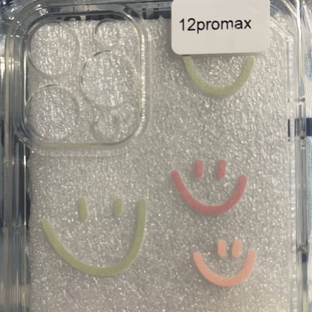 New clear smiley face phone case 12 pro max - Picture 3 of 3